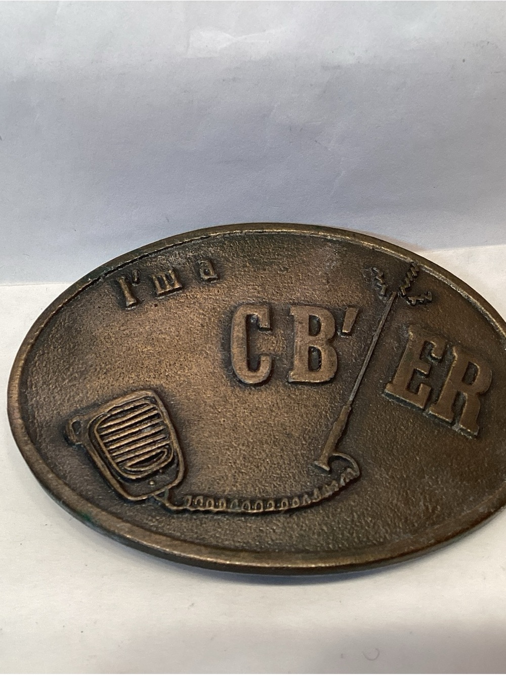 Vintage I’m A CB 'er Belt Buckle Trucker Radio #P 25-1 2